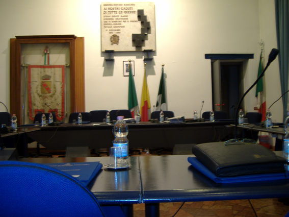 L' Aula del Consiglio Comunale il 05 Giugno 2013